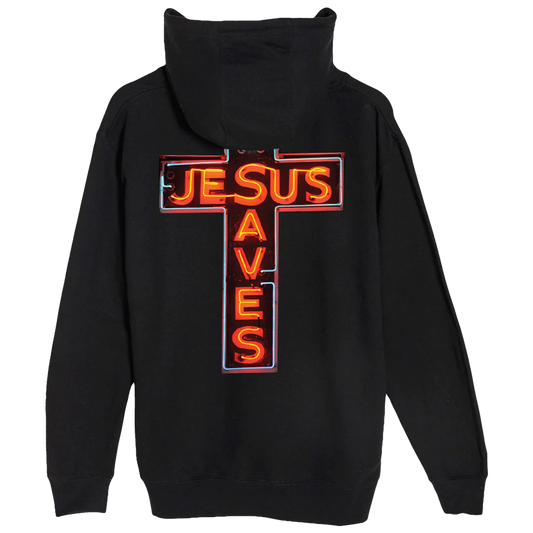 Jesus Saves Tri Blend Fitted Hoodie